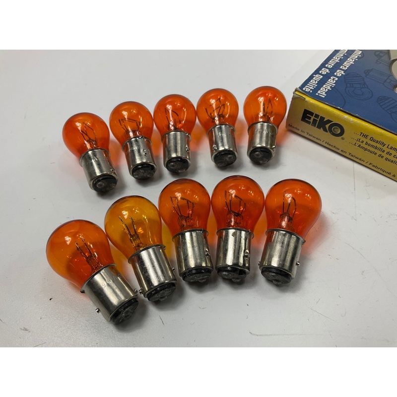 (10) Eiko 2057NA Amber Light Bulbs