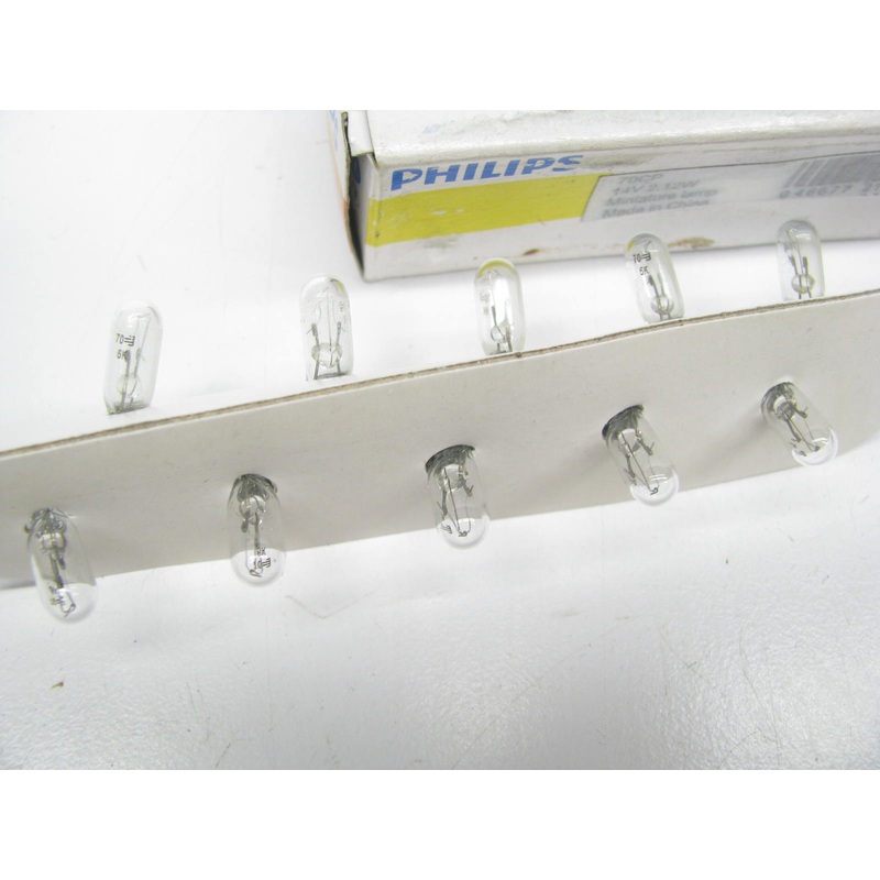 (10) Philips 70CP Miniature Light Bulbs 14V .15A 2.12W