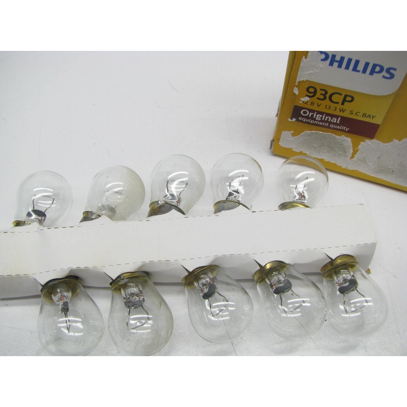 (10) Philips 93CP Standard Miniature Lamp Light Bulb 12.8V 13.3W