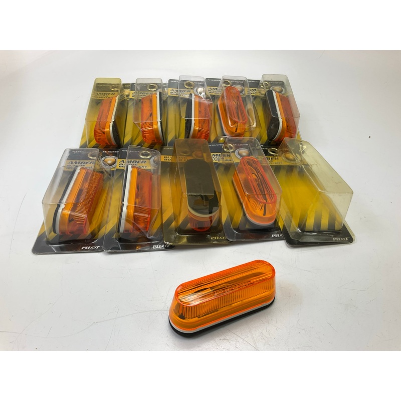 (10) Pilot Automotive NV5075S Amber Running Board Light - 3-1/2'' X 1''