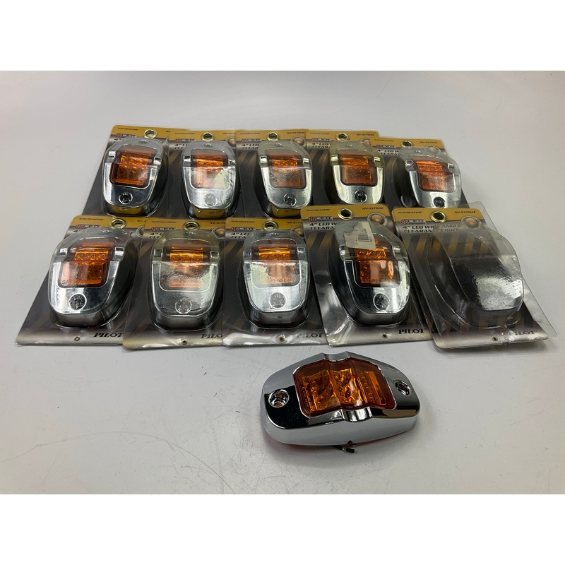 (10) Pilot NV-5170AC 4'' Amber Surface Mount LED Clearance Side Marker Lamp Light