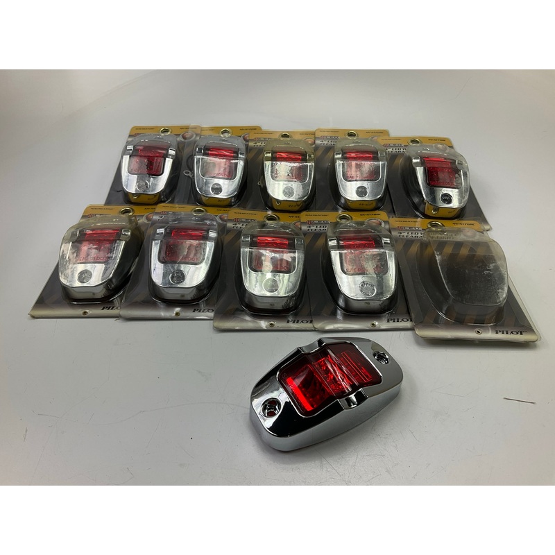 (10) Pilot NV-5170RC 4'' Red Rectangular Surface Mount LED Clearance Side Marker