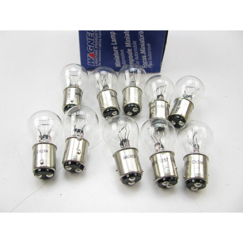 (10) Wagner 1157 Miniature Light Bulb - Double Contact Index S-8