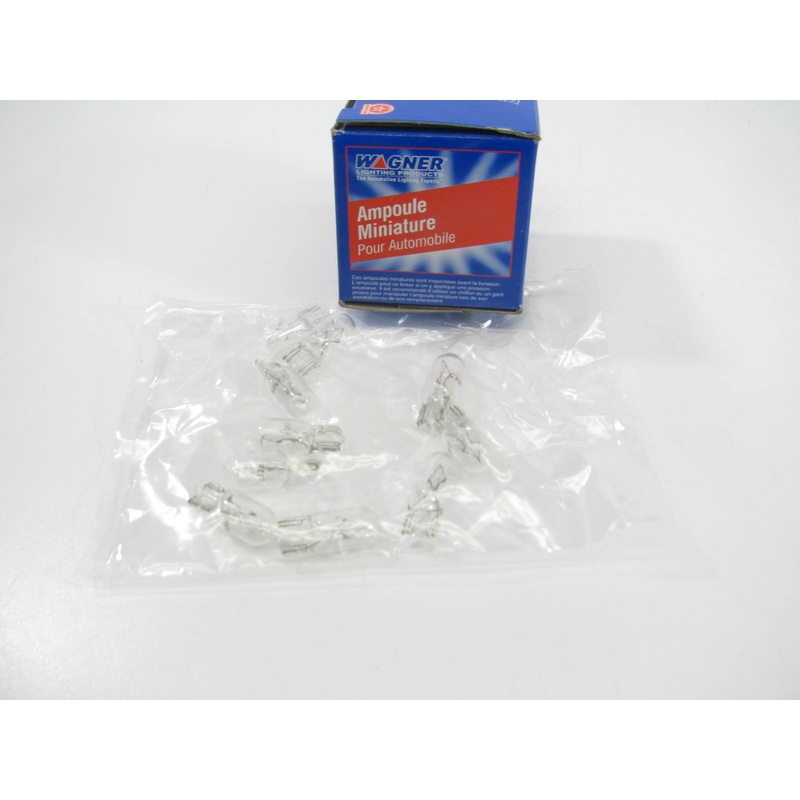 (10) Wagner 17177 Minature Light Bulb - W2.1 X 9.5D 12V 5 Watt