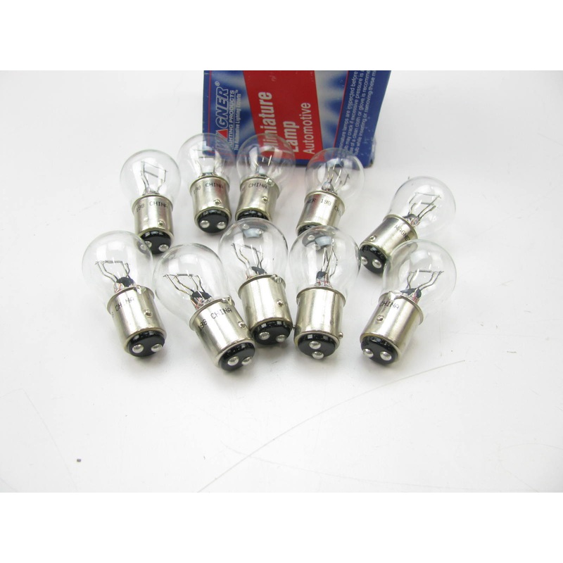 (10) Wagner 198 Miniature Light Bulb - Double Contact Index S-8