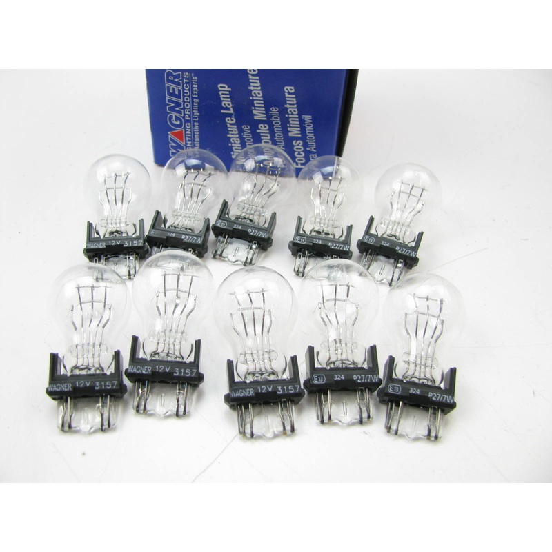 (10) Wagner 3157 Miniature Light Bulb - Double Contact Wedge GT-8