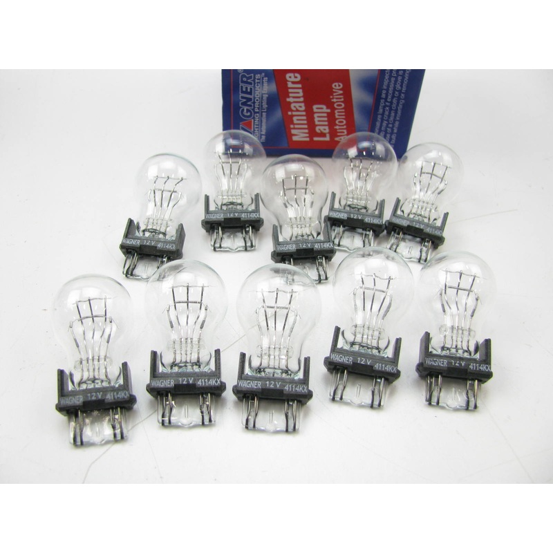 (10) Wagner 4114LL Minature Light Bulb - Double Contact Wedge GT-8