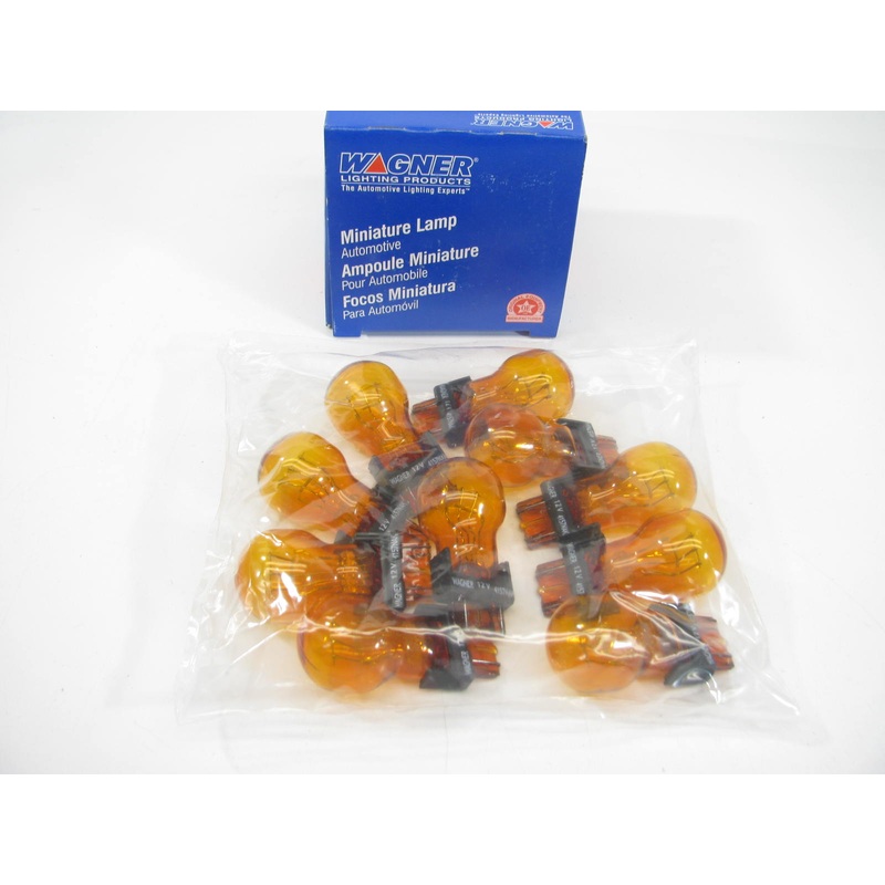 (10) Wagner 4157NALL Amber Turn Signal Light Bulb