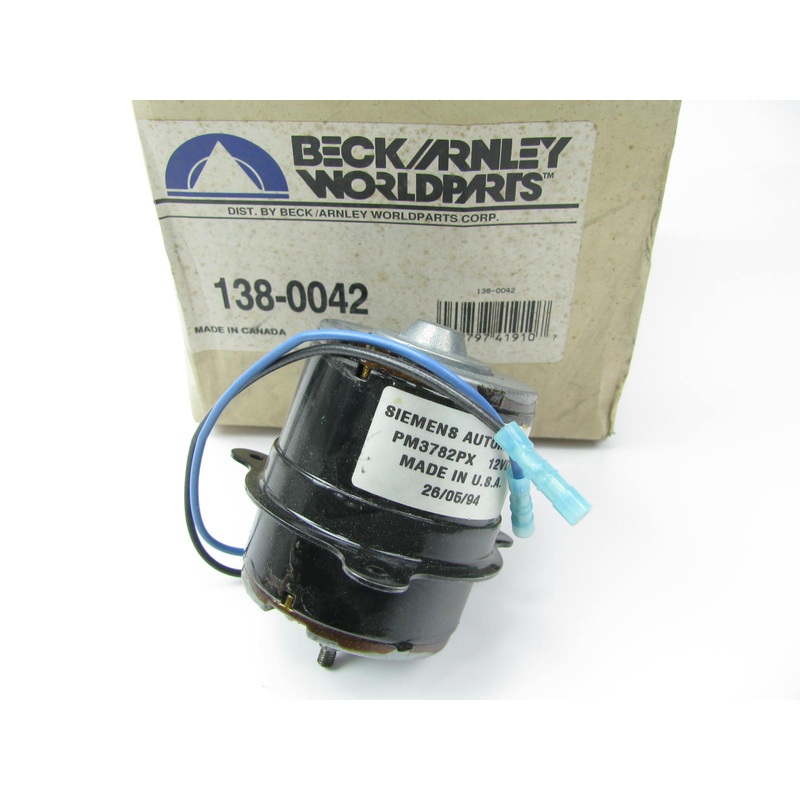 Beck Arnley 138-0042 Radiator Fan Motor 1986-1989 Acura Integra 1.6L-L4