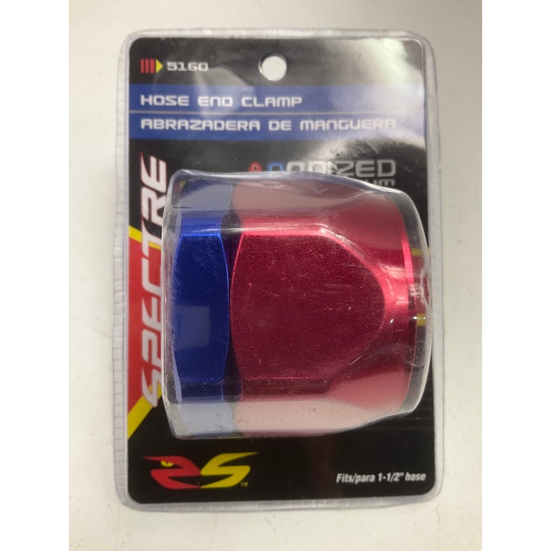 Spectre 5160 Red & Blue Magna-Clamp Hose Clamp For 1-1/2'' ID & AN-28 Hose