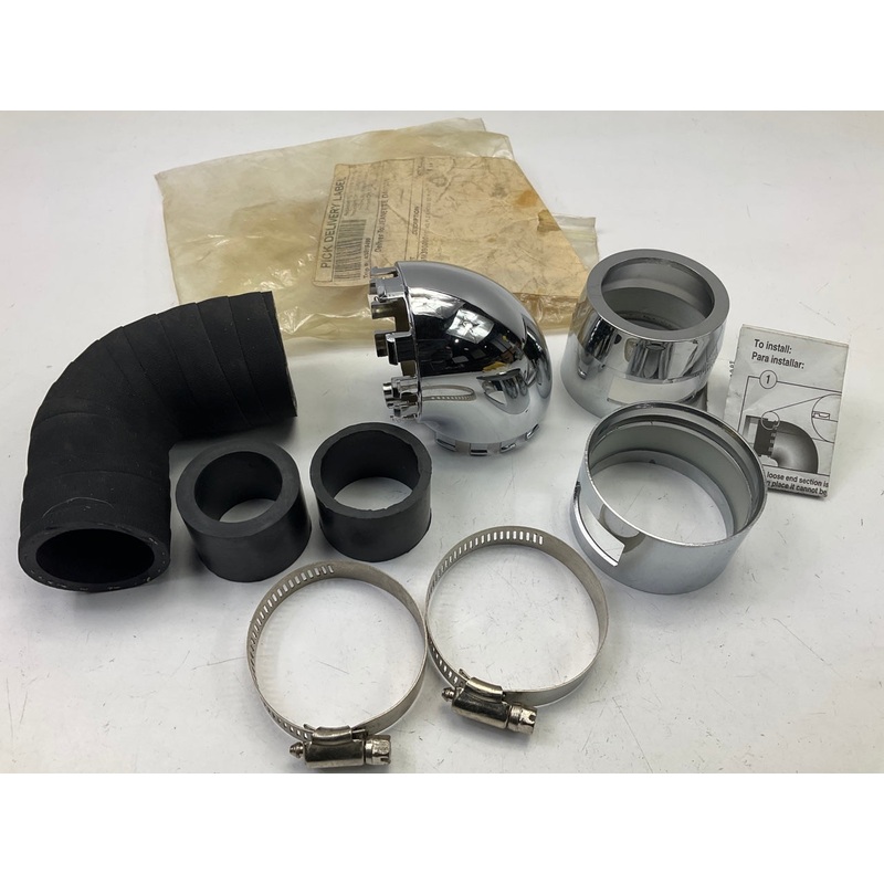 Summit Racing 390000 Radiator Hose Adapter 90 Degree Plastic Chrome Finis