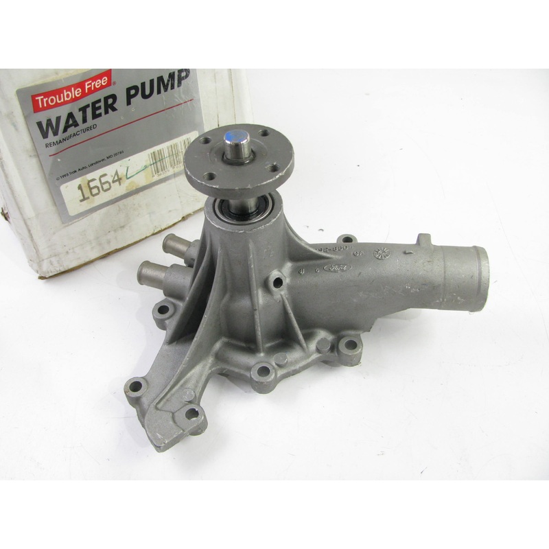 Trouble Free 1664 Reman Engine Water Pump For 1988-1993 Ford 3.8L-V6
