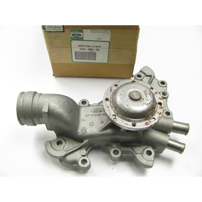 Reman. OEM Ford E8DZ-8501-BX Water Pump - 1988-1993 Ford 3.8L 232 V6
