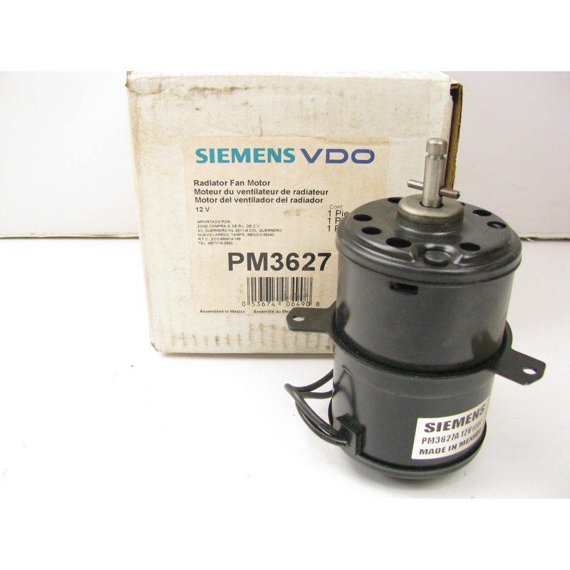 Siemens Vdo PM3627 Engine Cooling Radiator Fan Motor ( W/O Wheel )