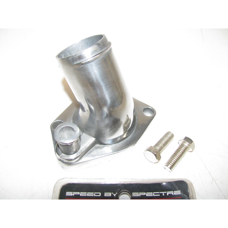 SPECTRE 42321 Chrome Thermostat Housing Water Outlet Neck - SBF Ford 302 351 V8