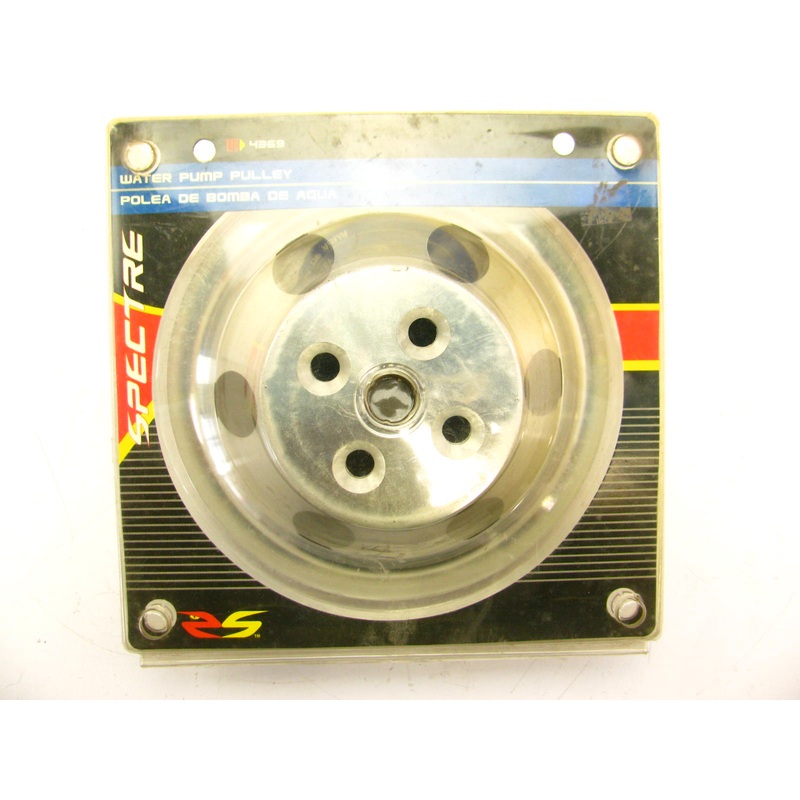 Spectre 4369 Chrome Water Pump Pulley - Single Groove 1955-1969 Chevy SBC V8