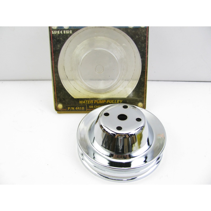 Spectre 4418 SBC Engine Water Pump Pulley - Chrome