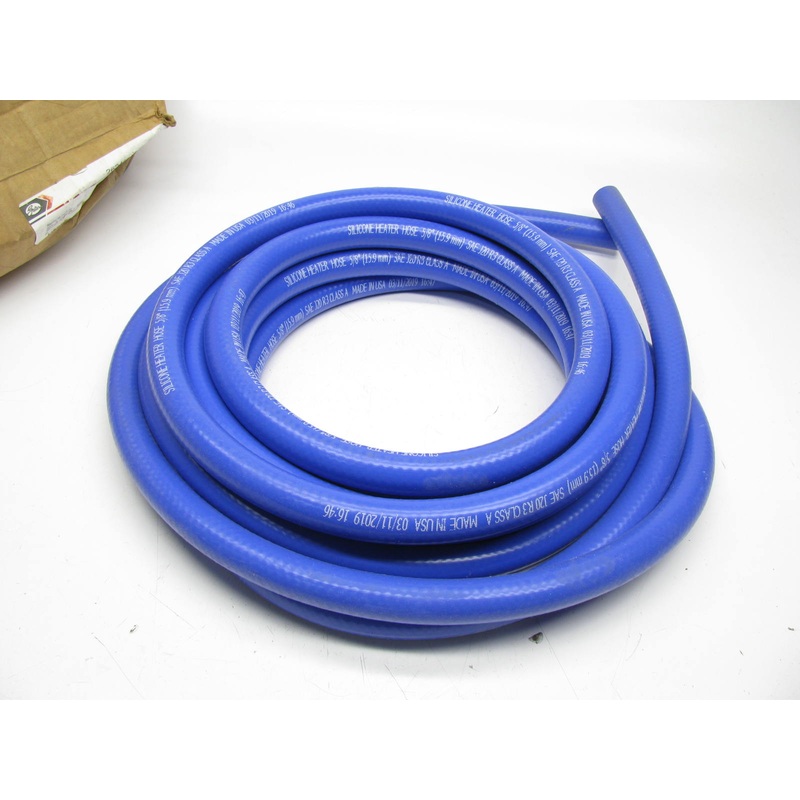 5/8'' X 25'' HVAC Heater Hose - Silicone Blue Straight Heater Hose