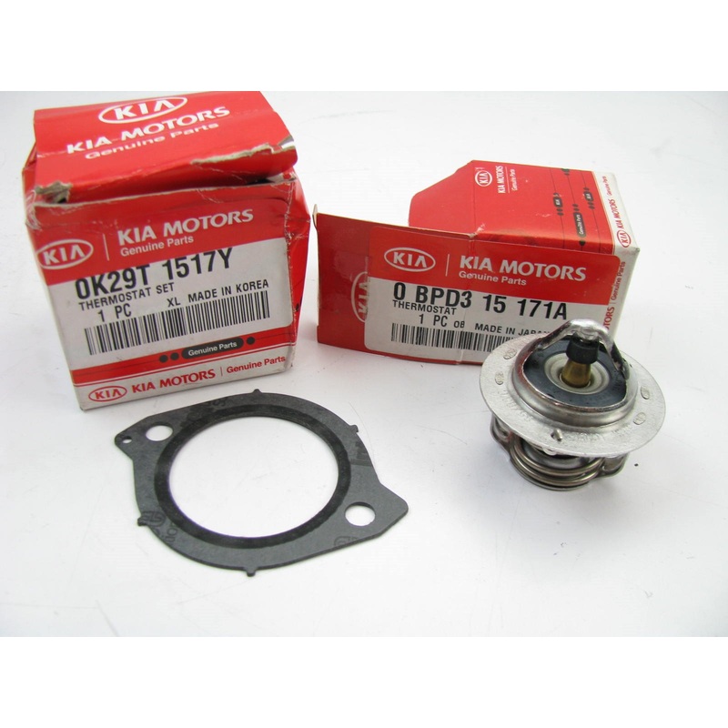 New OEM Engine Coolant Thermostat & Gasket Set For 1995-1997 Sephia 0K29T1517Y